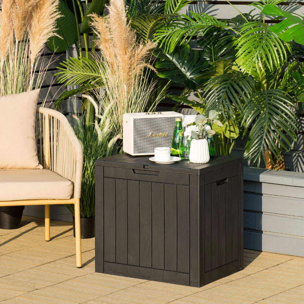 Outdoor Storage Shed with Handles and Lockable Lid - TidySpaces