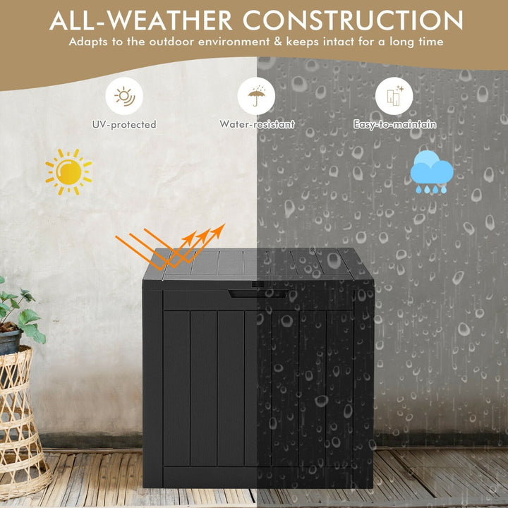 Outdoor Storage Shed with Handles and Lockable Lid - TidySpaces