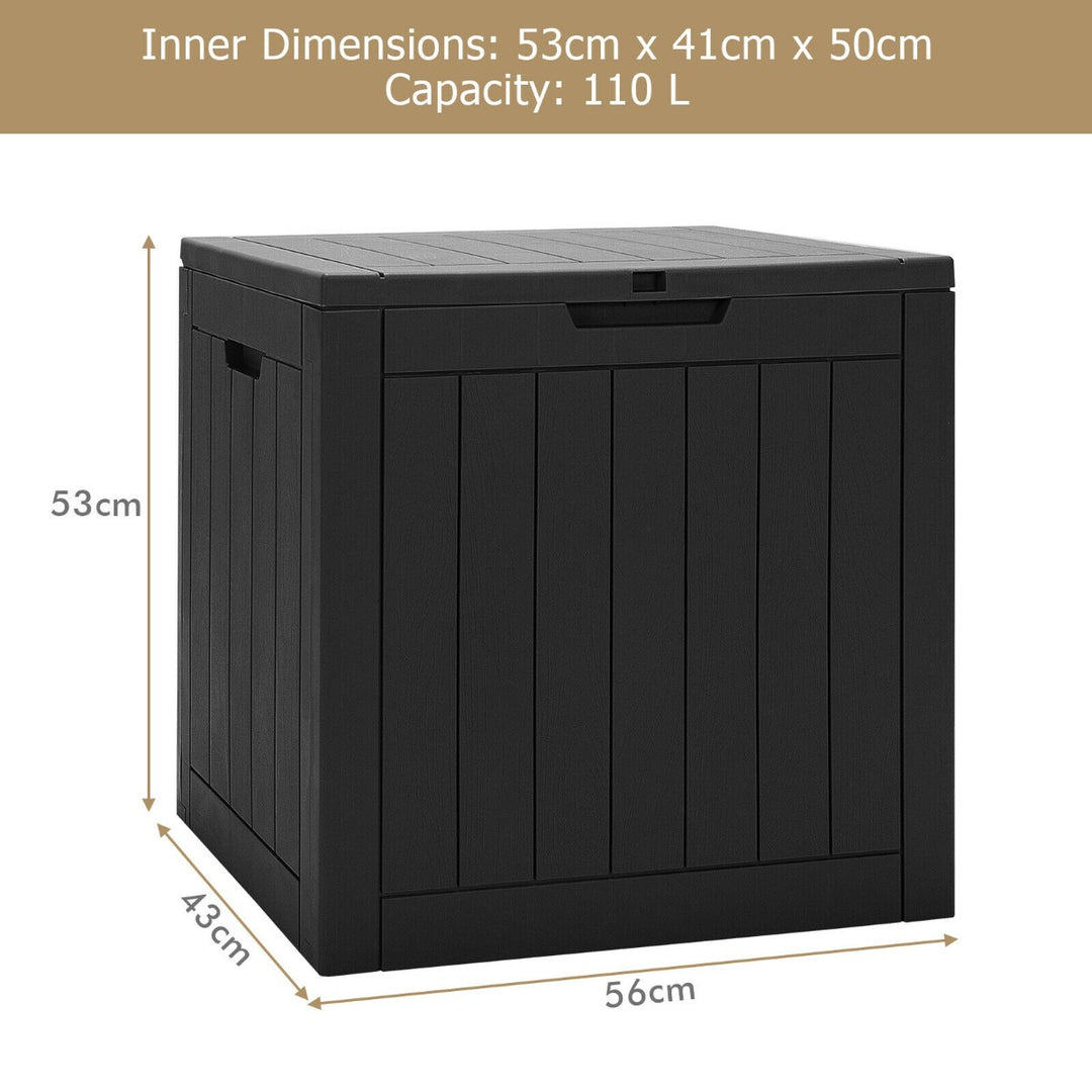 Outdoor Storage Shed with Handles and Lockable Lid - TidySpaces