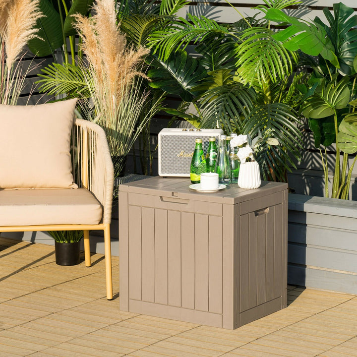 Outdoor Storage Shed with Handles and Lockable Lid - TidySpaces