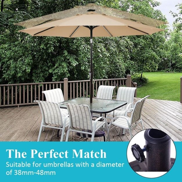 Resin Patio Umbrella Base for 38-48 mm Umbrella Pole