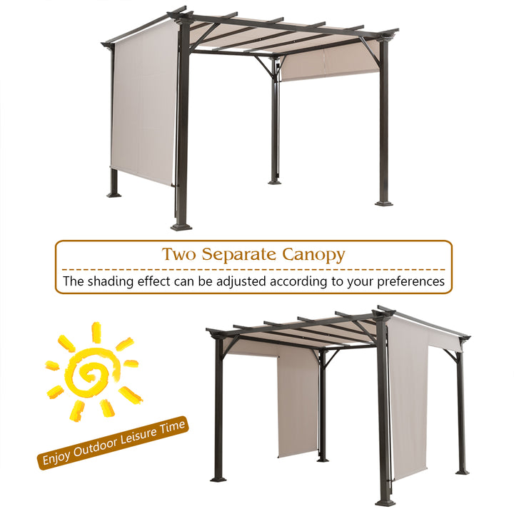 2PCS 16x4 Ft Universal Replacement Canopy for Pergola Structure