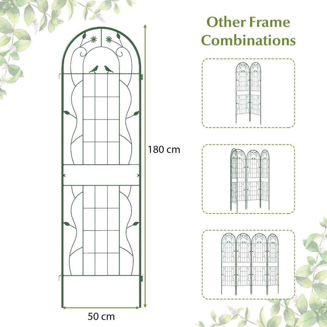 Metal Garden Trellis for Climbing Plants – Durable Support Structure for Outdoor Gardening