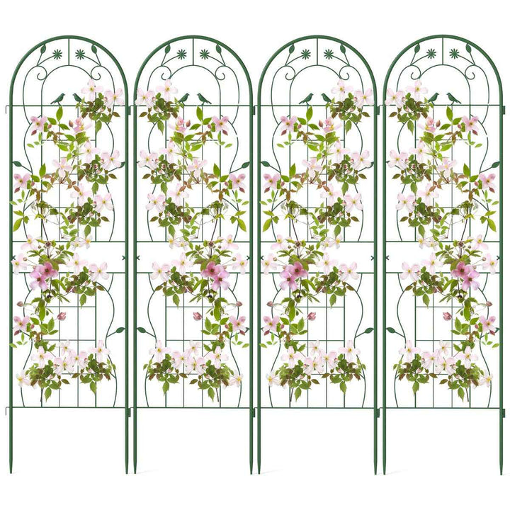 Metal Garden Trellis for Climbing Plants – Durable Support Structure for Outdoor Gardening