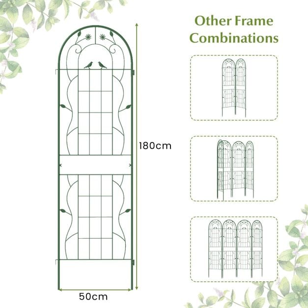 Metal Garden Trellis for Climbing Plants – Durable Support Structure for Outdoor Gardening