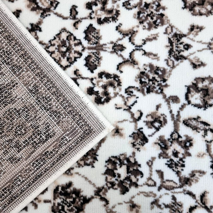 Traditional Oriental Rug Cream Soft Carpet - TidySpaces