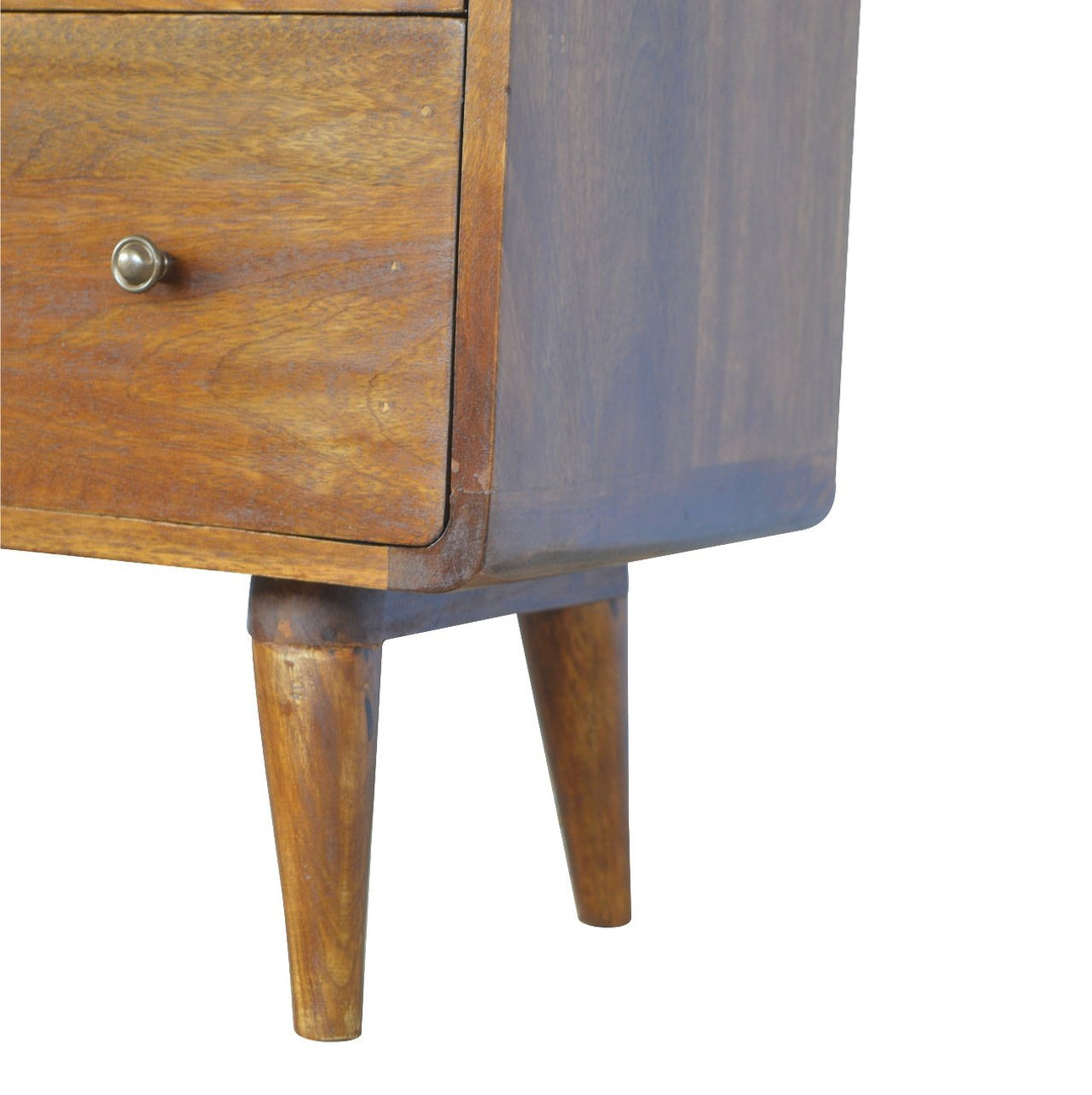 Curved Chestnut Chest - TidySpaces