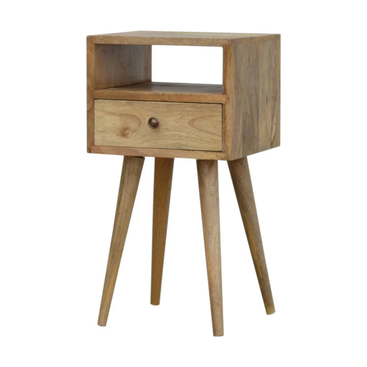 Mini Oak-ish Bedside - TidySpaces