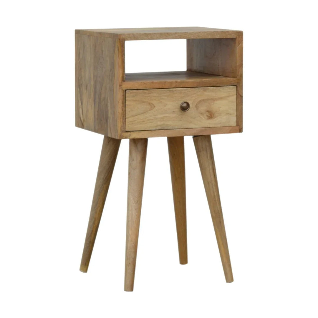 Mini Oak-ish Bedside - TidySpaces
