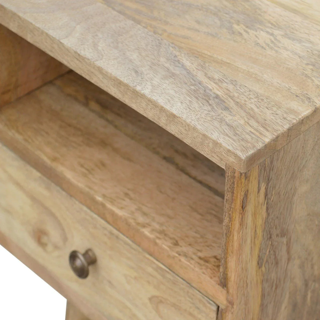 Mini Oak-ish Bedside - TidySpaces