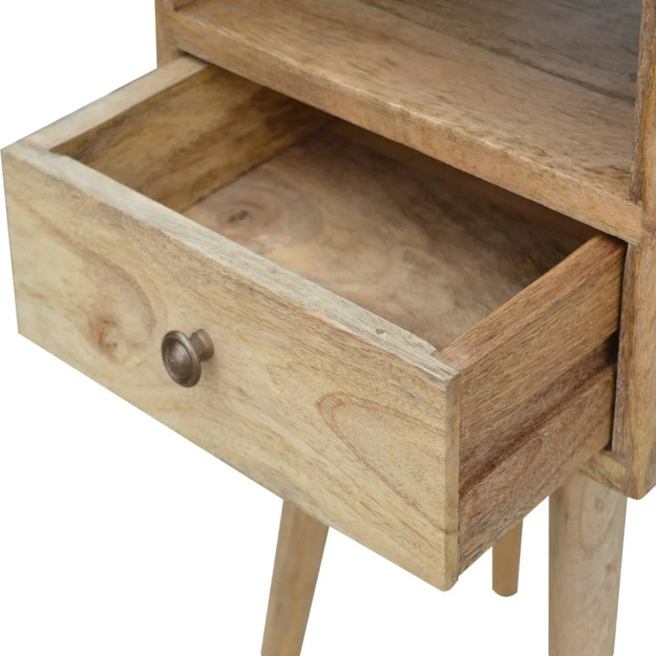 Mini Oak-ish Bedside - TidySpaces