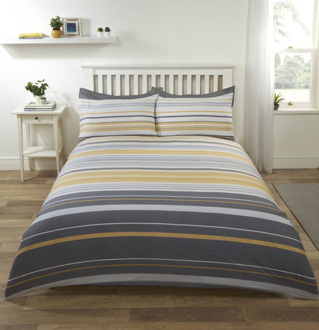 Stratford Stripe Duvet Set - TidySpaces