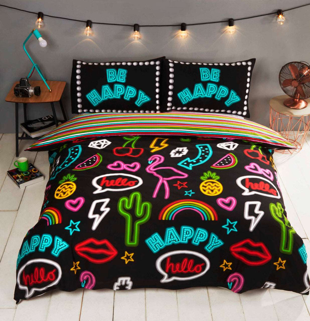 Be Happy Duvet Set - TidySpaces