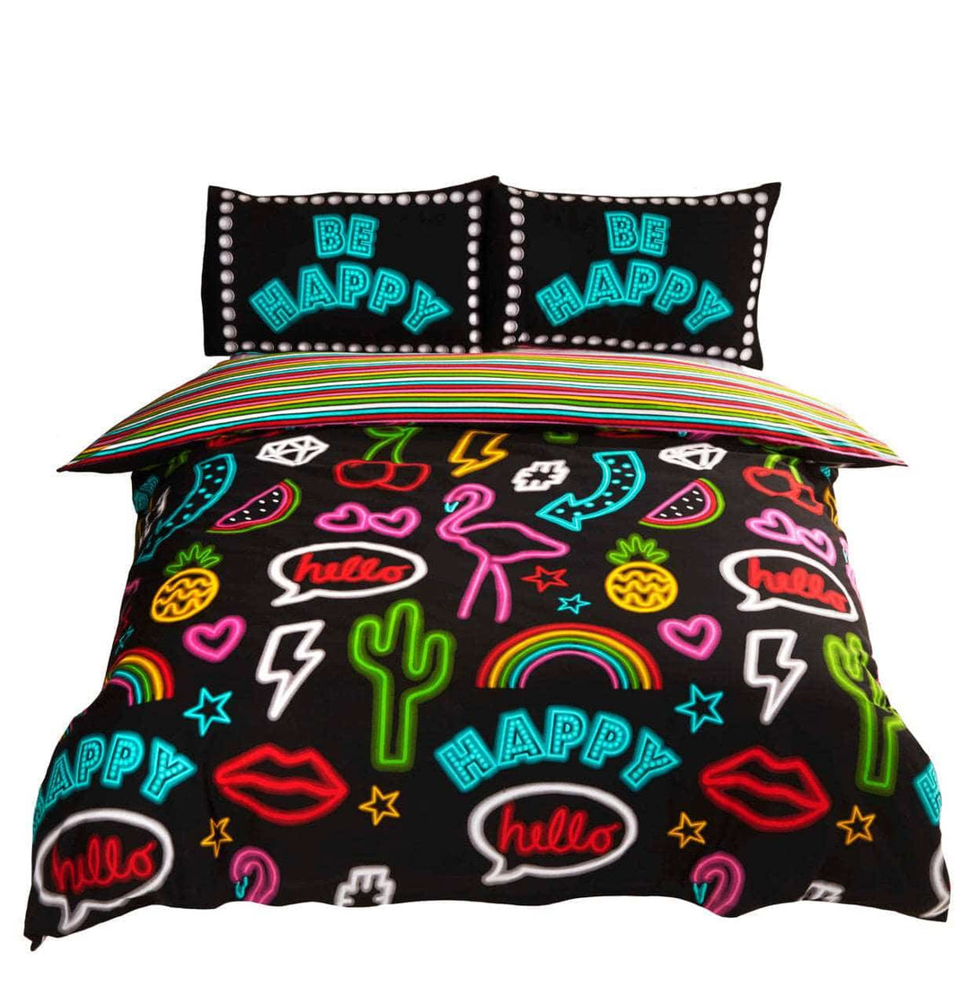 Be Happy Duvet Set - TidySpaces