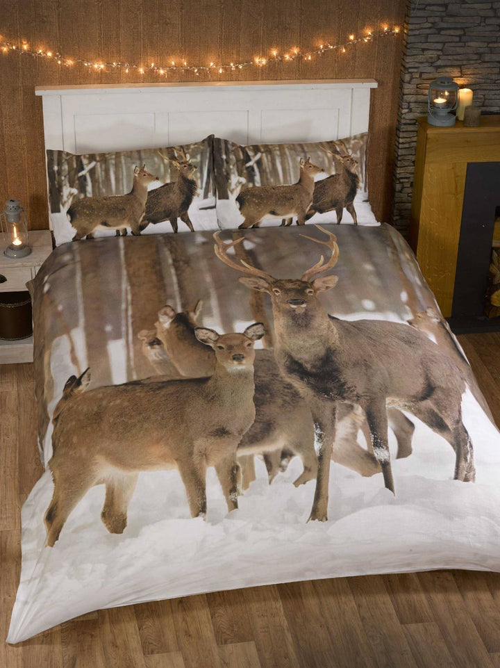 Winter Stag Duvet Set - TidySpaces