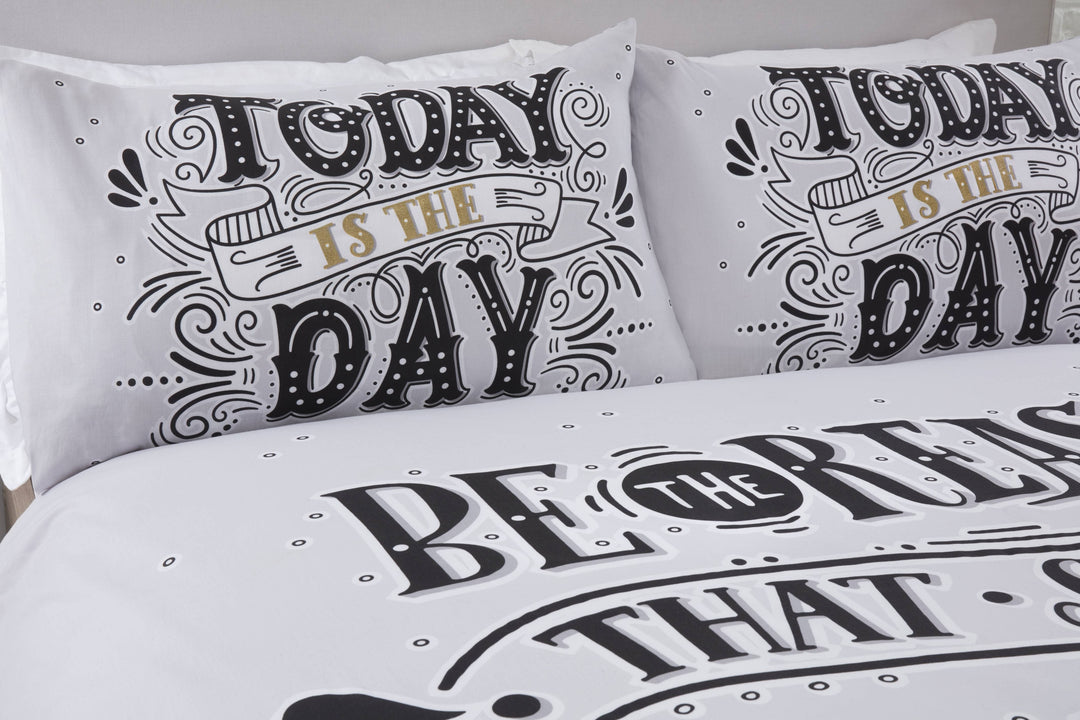 Todays The Day Duvet Set - TidySpaces