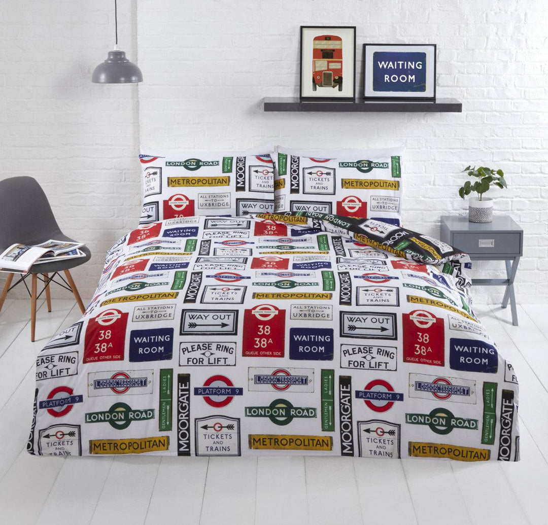 TFL Signs Duvet Set - TidySpaces