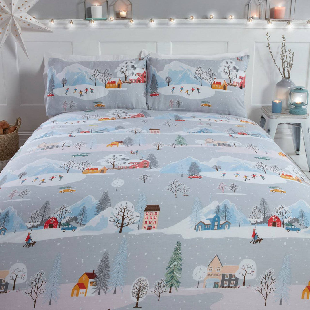 Winter Town Duvet Set - TidySpaces