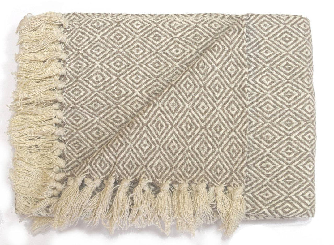 Soft Cotton Skye Throw - TidySpaces