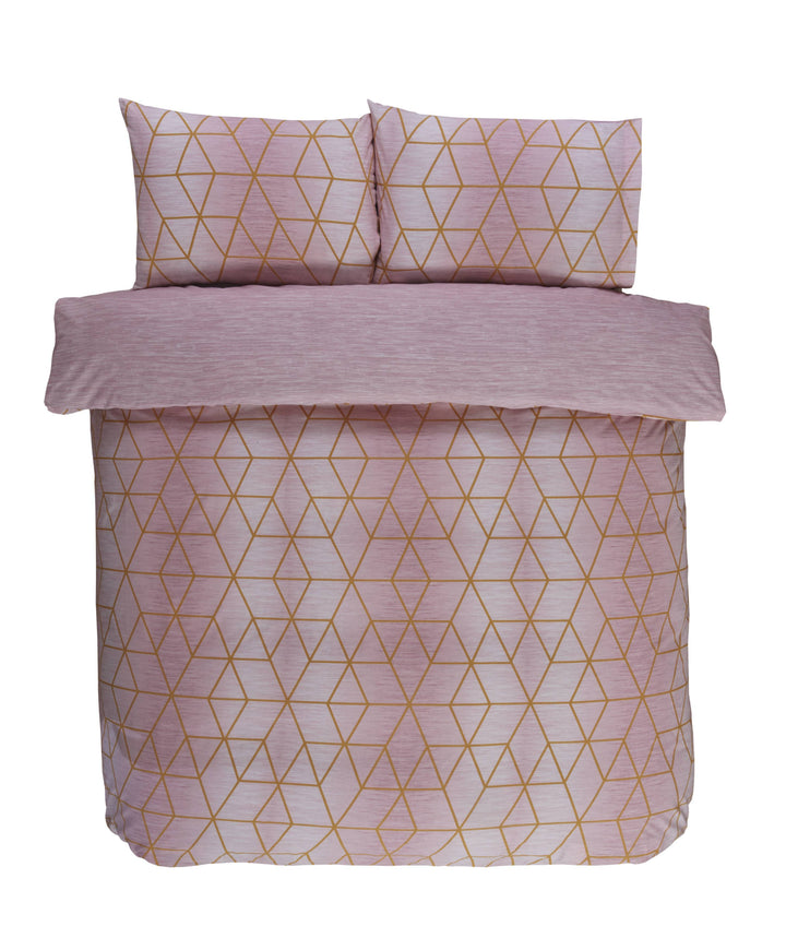 Calvin Duvet Set Single Blush - TidySpaces