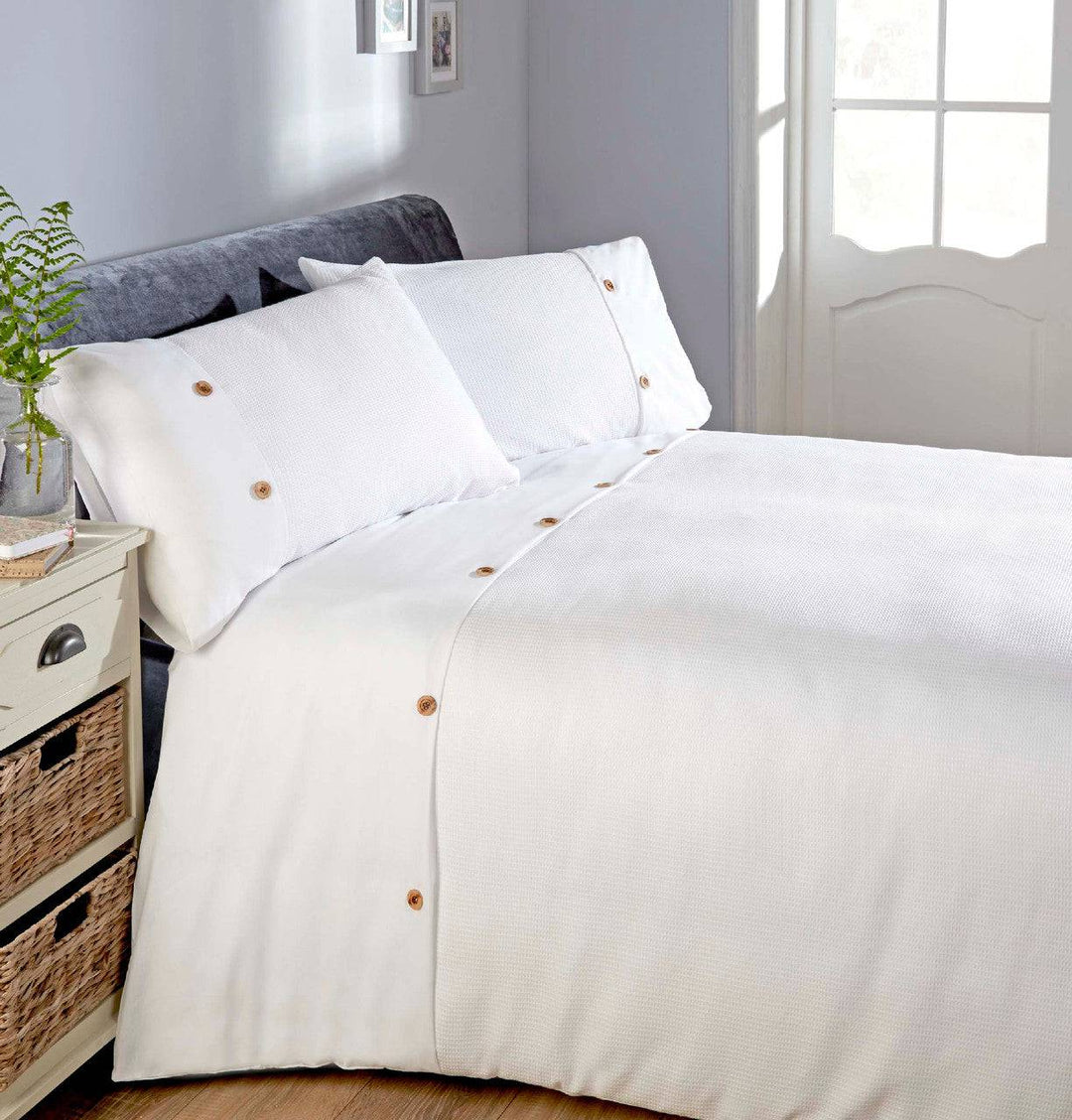 Waffle Duvet Set - TidySpaces