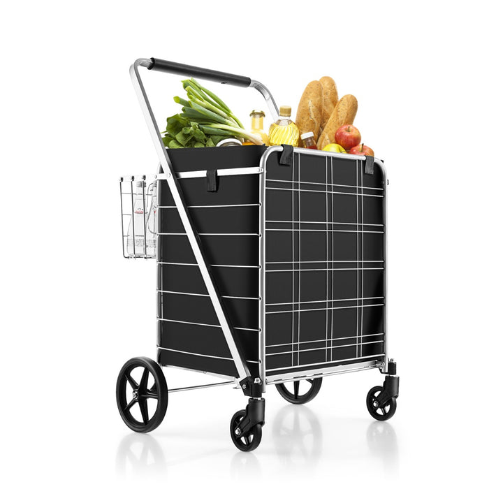 Folding Shopping Cart with Waterproof Liner