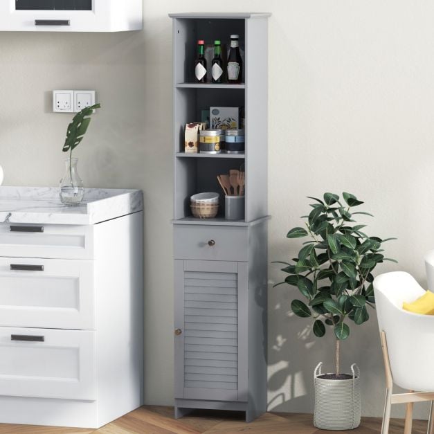 Tall Bathroom Cabinet with Adjustable Shelves