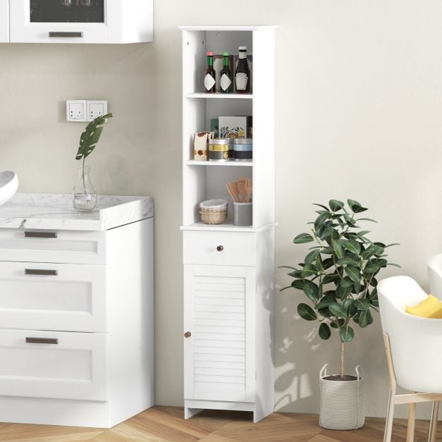 Tall Bathroom Cabinet with Adjustable Shelves