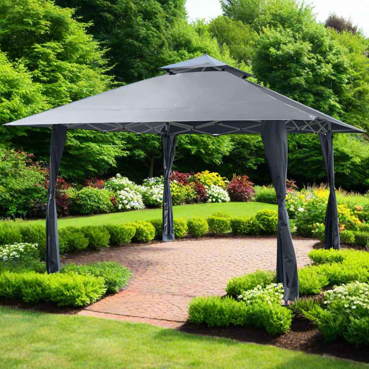 395 x 395 cm Pop up Canopy Tent with Vented Top and 8 Drainage Holes