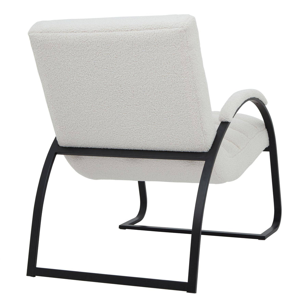 Bouclé Ribbed Ark Chair - TidySpaces