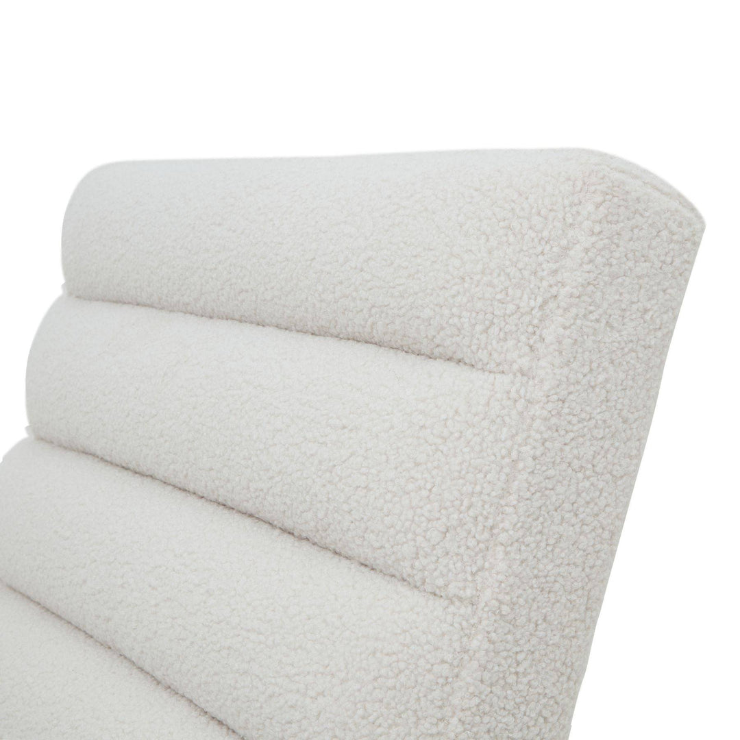 Bouclé Ribbed Ark Chair - TidySpaces