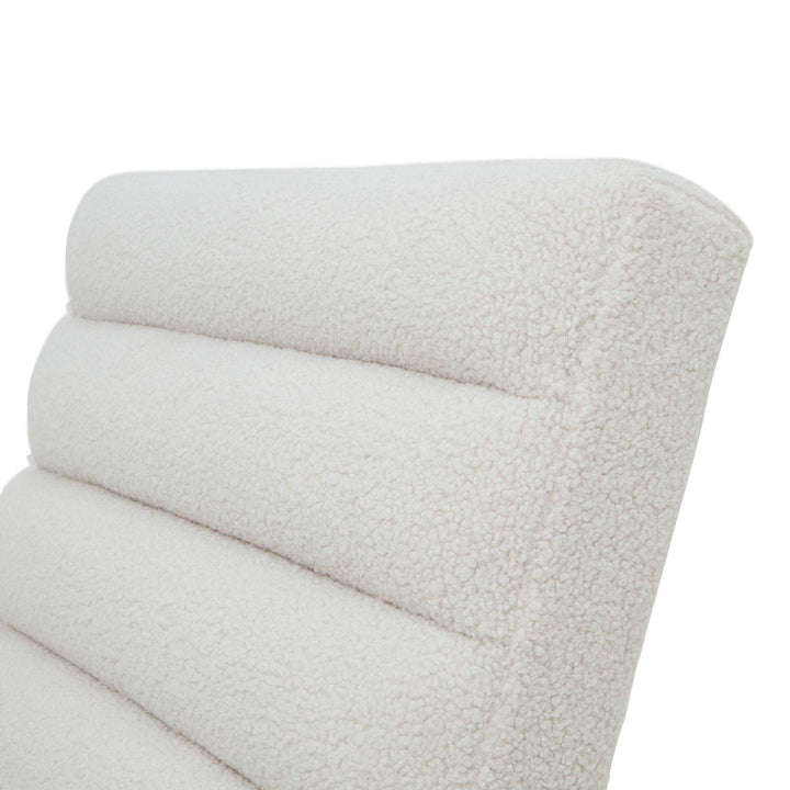 Bouclé Ribbed Ark Chair - TidySpaces
