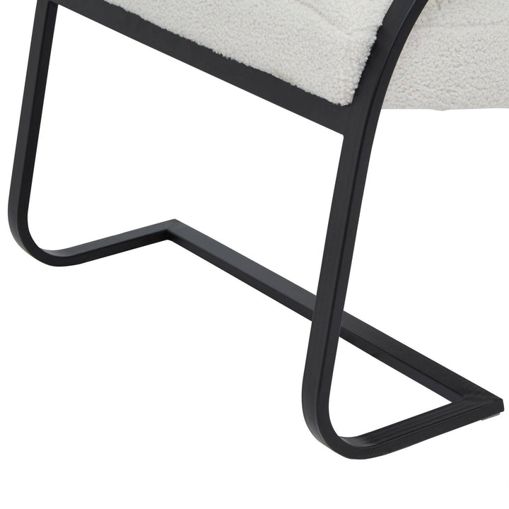 Bouclé Ribbed Ark Chair - TidySpaces
