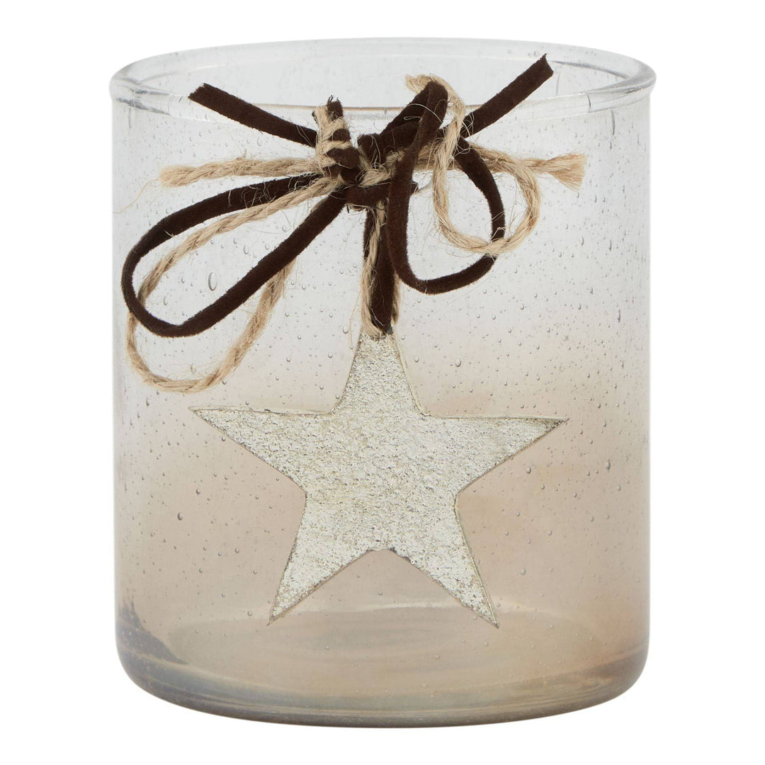 Coffee Ombre Collection Candle Holder Votive With Star - TidySpaces