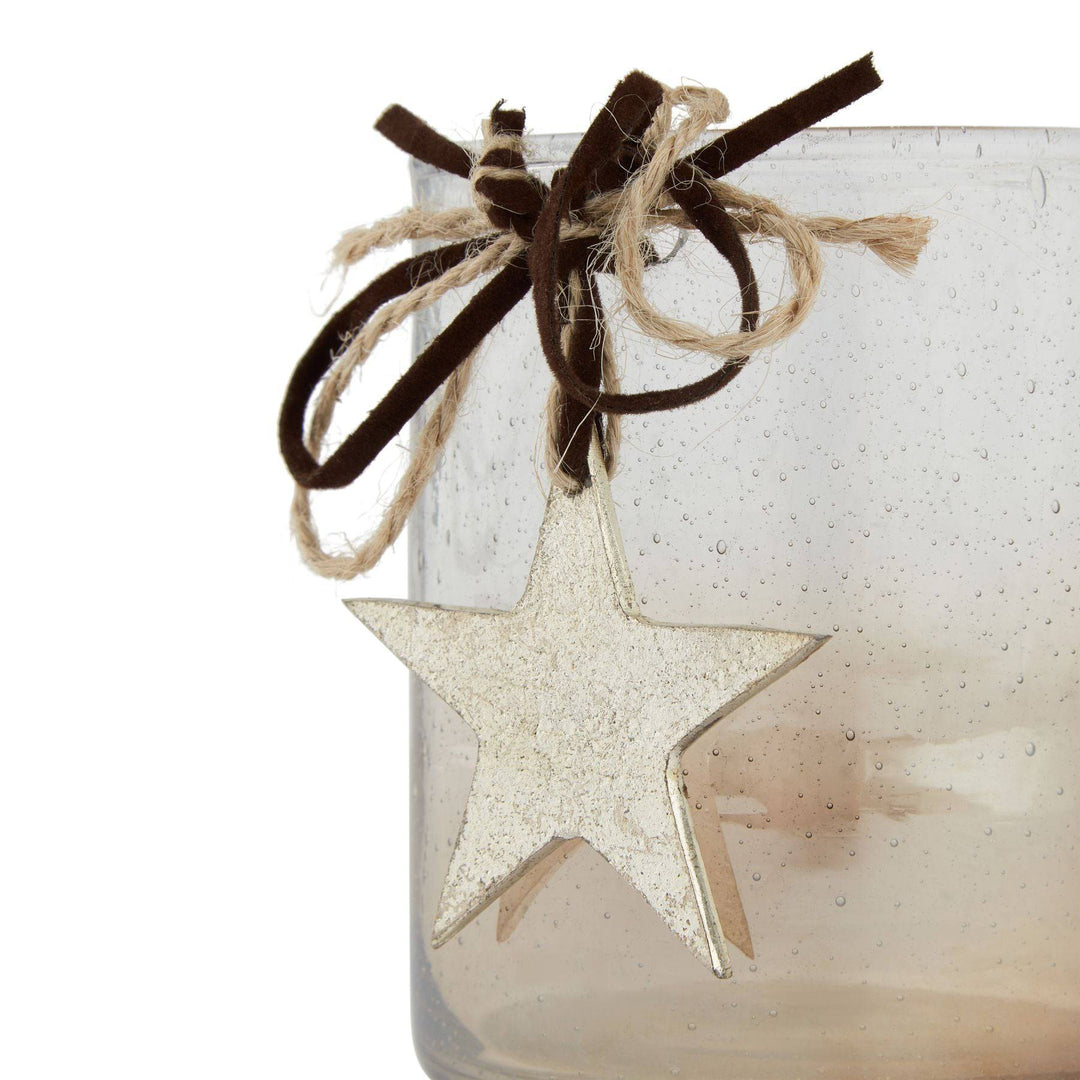 Coffee Ombre Collection Candle Holder Votive With Star - TidySpaces