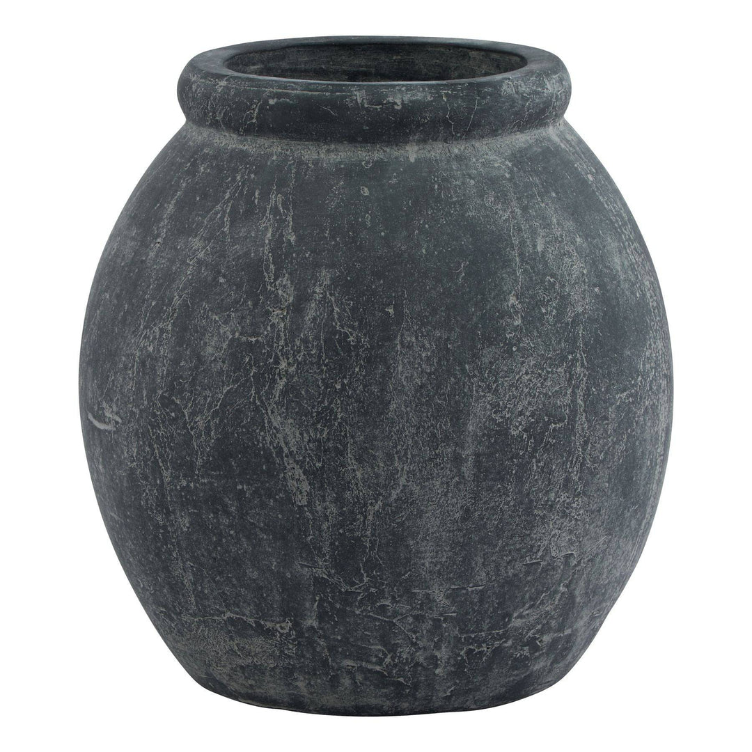 Amalfi Grey Jar Shaped Planter - TidySpaces