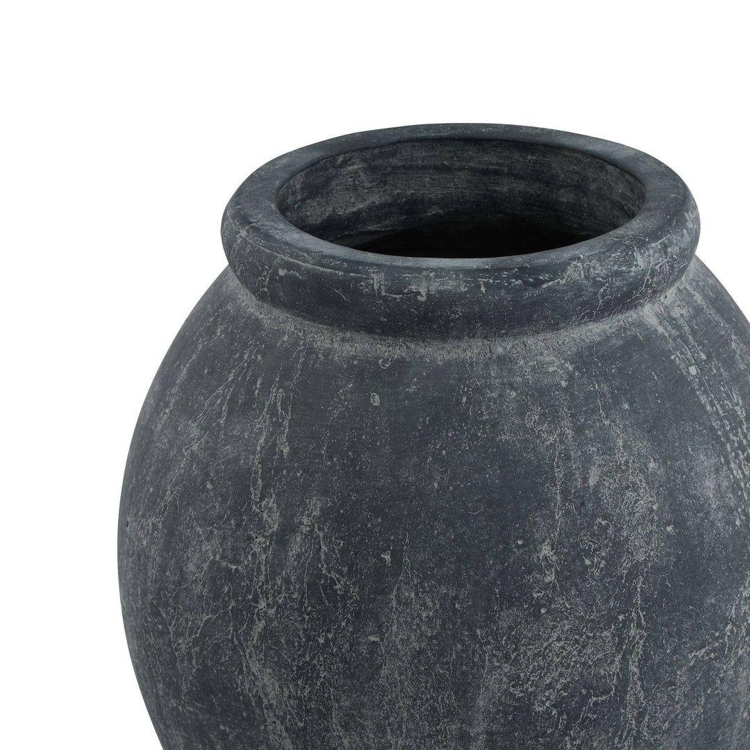 Amalfi Grey Jar Shaped Planter - TidySpaces