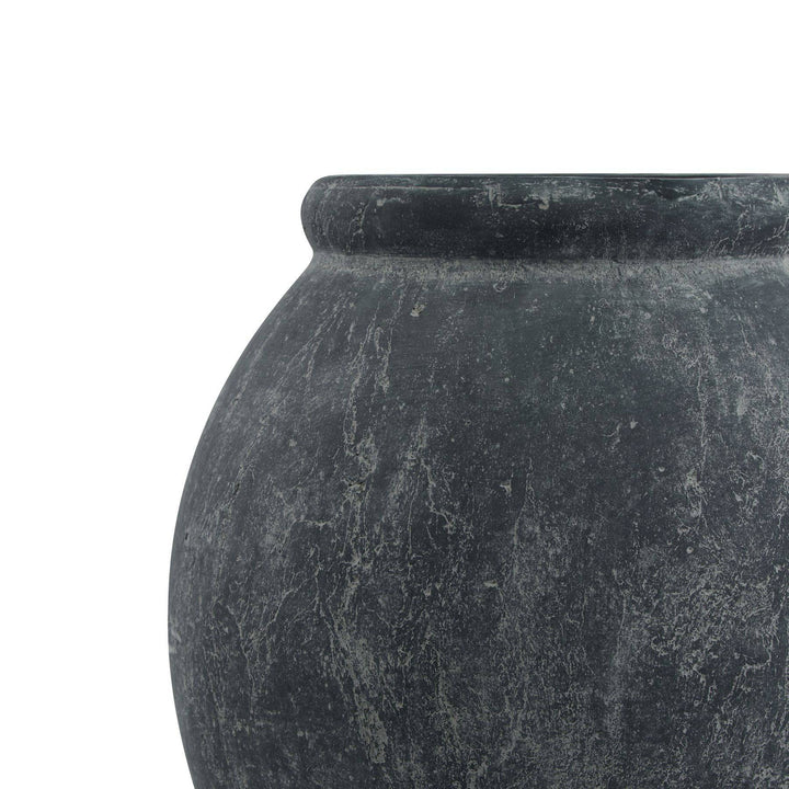 Amalfi Grey Jar Shaped Planter - TidySpaces