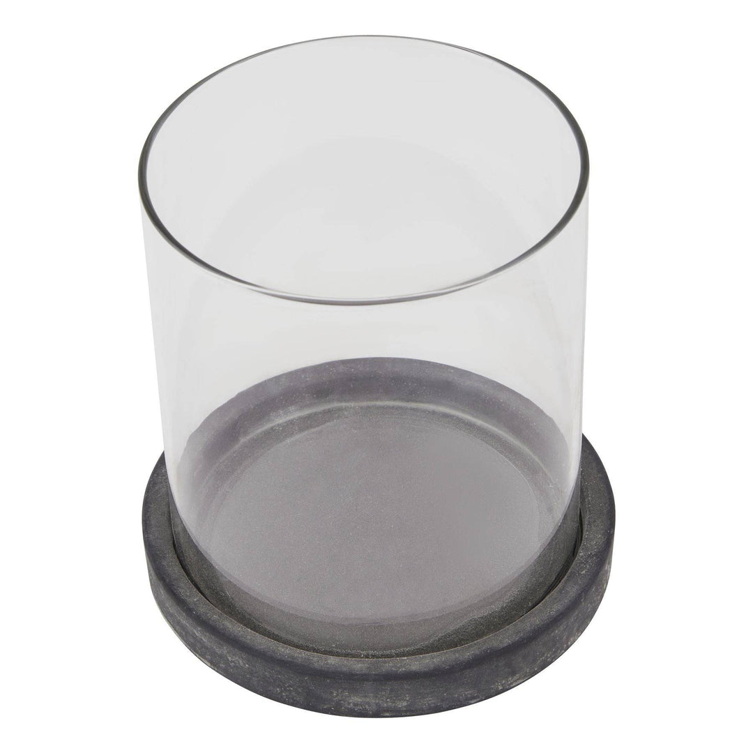 Amalfi Grey Hurricane Lantern - TidySpaces