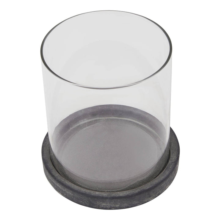 Amalfi Grey Hurricane Lantern - TidySpaces