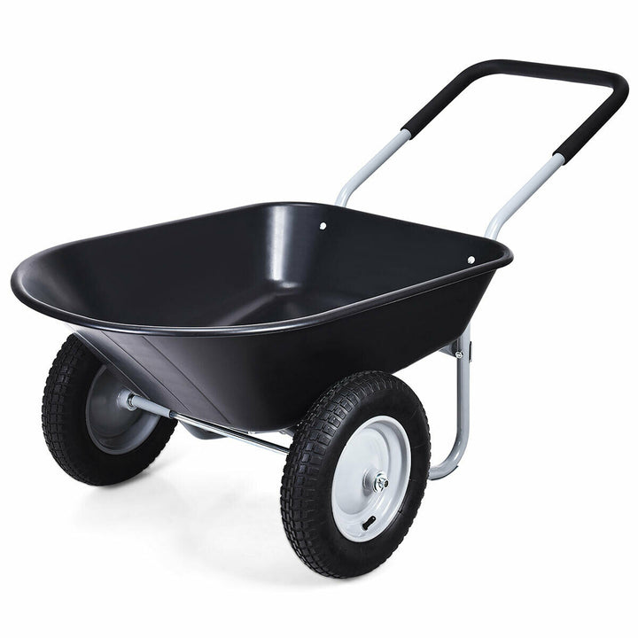 2 Tire Wheelbarrow with Pneumatic Tires 150KG