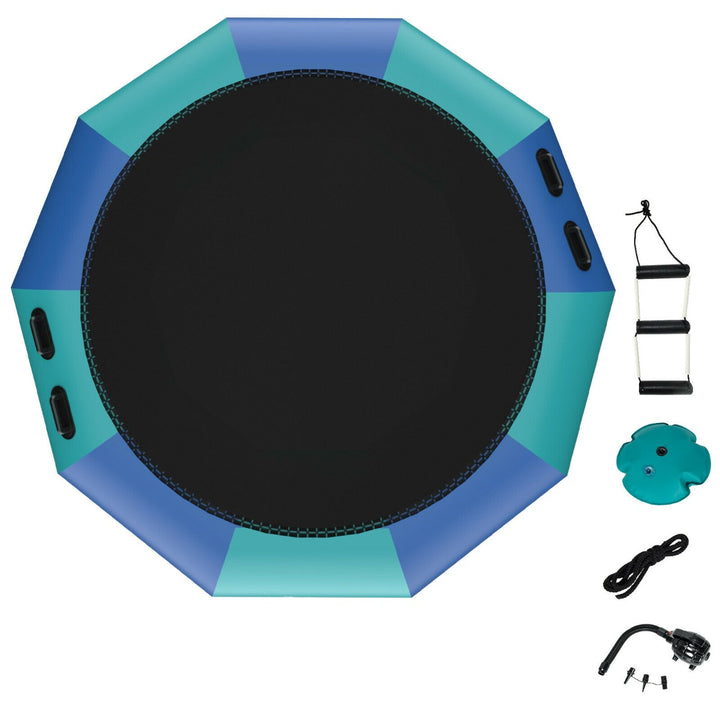 10FT Inflatable Water Trampoline with 500W Electric Inflator