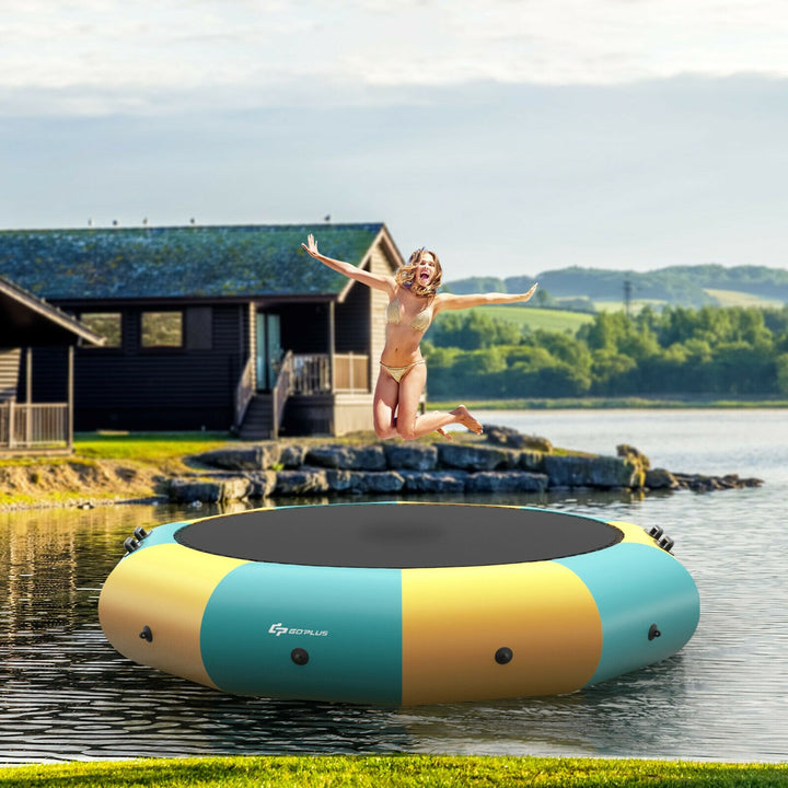 10FT Inflatable Water Trampoline with 500W Electric Inflator