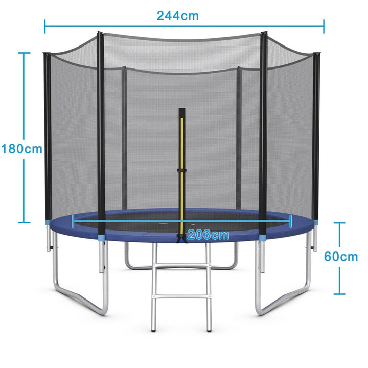 8/10/12FT Replacement Trampoline Mat with Metal V Hooks