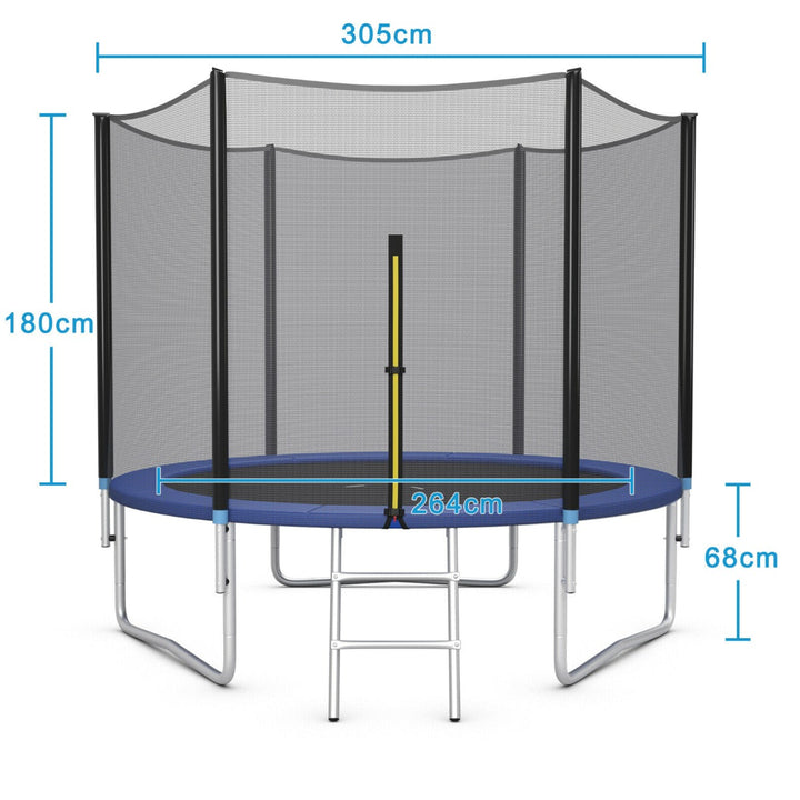 8/10/12FT Replacement Trampoline Mat with Metal V Hooks