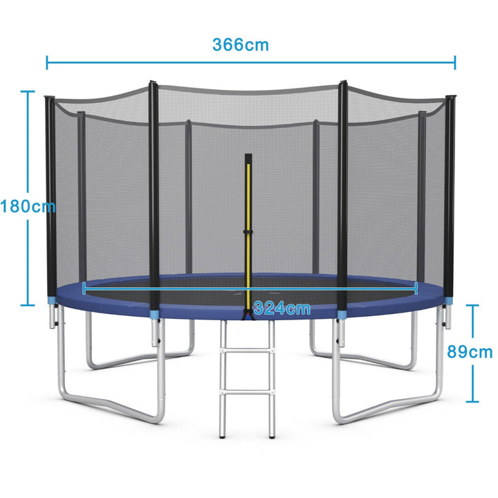 8/10/12FT Replacement Trampoline Mat with Metal V Hooks