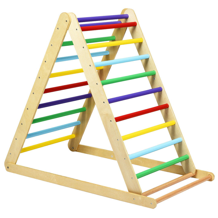 Wooden Climbing Ladder with Ramp for Kindergarten or Home