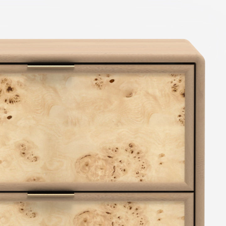 Urban Burl Two Drawer Side Table