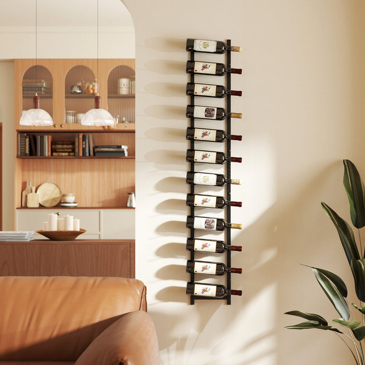 Wall Mounted Metal Wine Rack Organizer for Liquor and Champagne