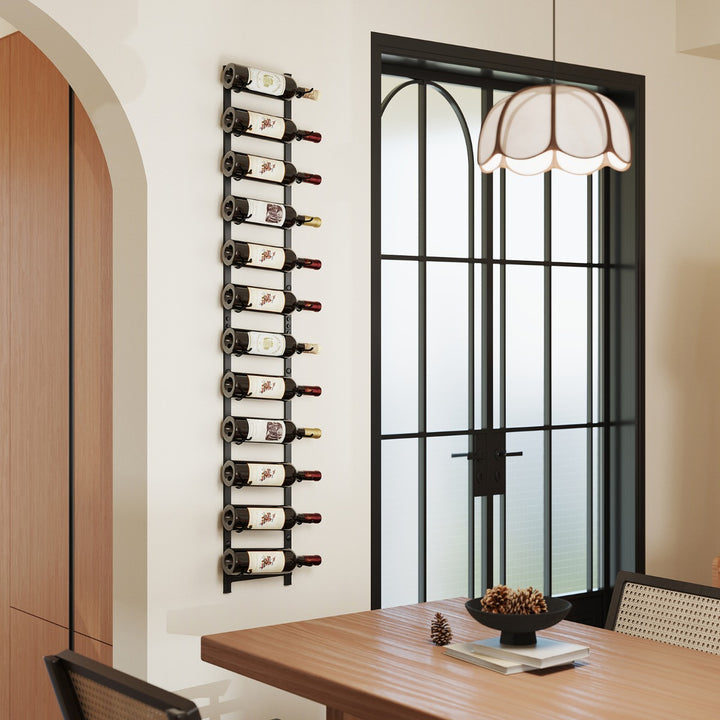 Wall Mounted Metal Wine Rack Organizer for Liquor and Champagne